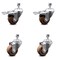 Service Caster 3 Inch High Temp Glass Filled Nylon 1/2 Inch Stem Caster Total Lock Brakes, 2PK SCC-TSTTL20S314-GFNSHT-121315-2-S-2 - alternate 1